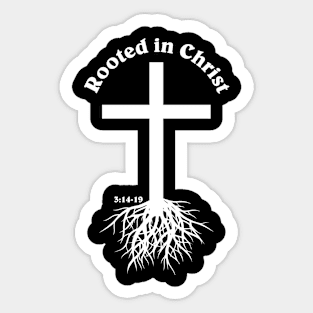 Rooted in Christ Sticker